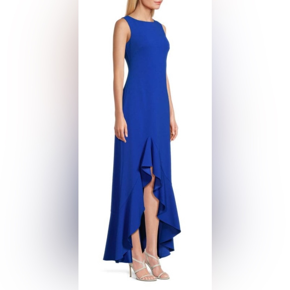 VINCE CAMUTO Ruffle High Low Gown
